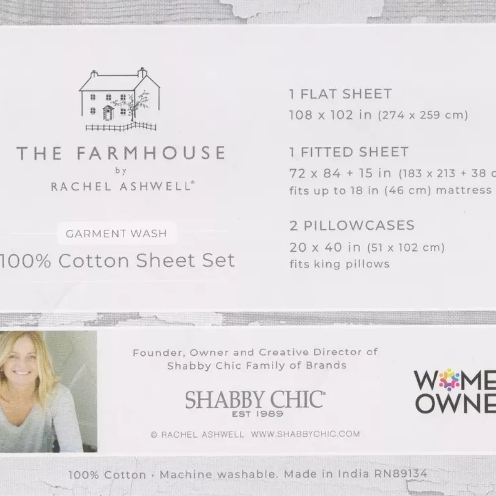 Shabby Chic The Farmhouse California King Sheets Primrose Pink 4p Rachel Ashwell